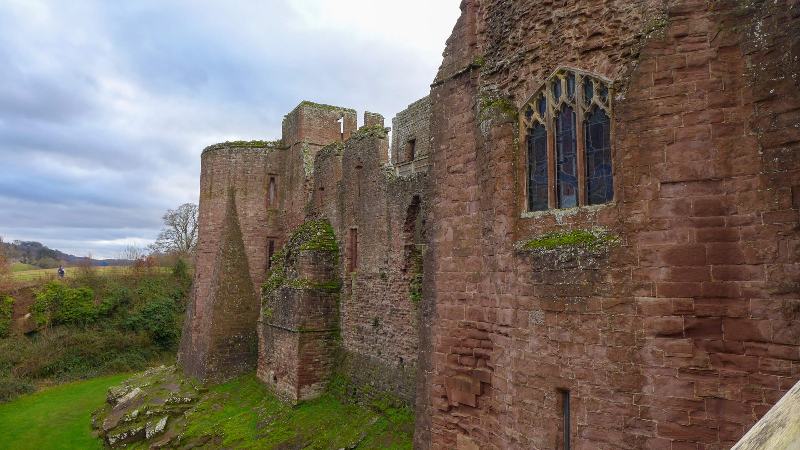 A facade of the Goodrich Castle.