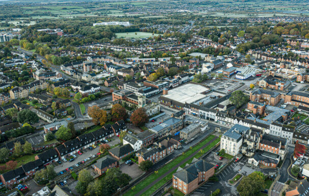 ariel view of living in swindon